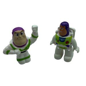 Disney Buzz Lightyear Mini Figures Set Of 2 Toy Story Cake Topper LEGO Duplo
